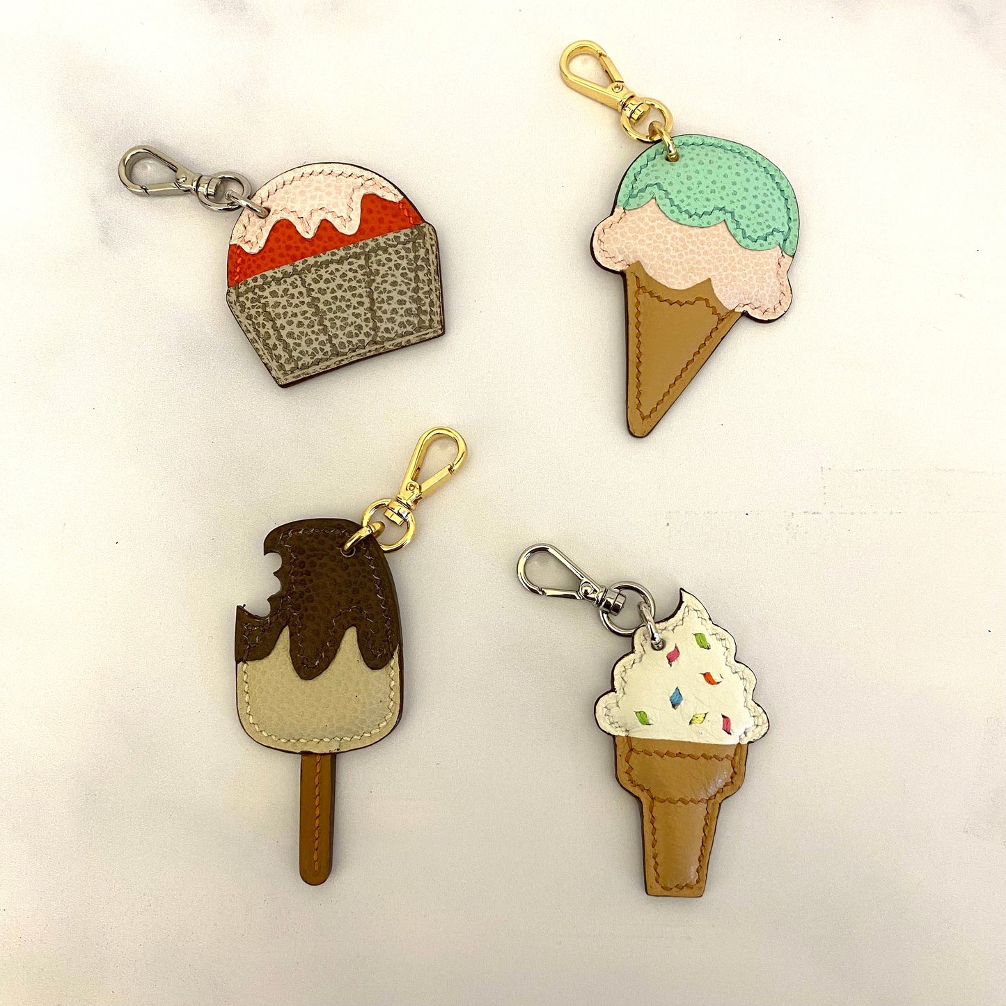 Ice Cream Keychain / Purse Charm